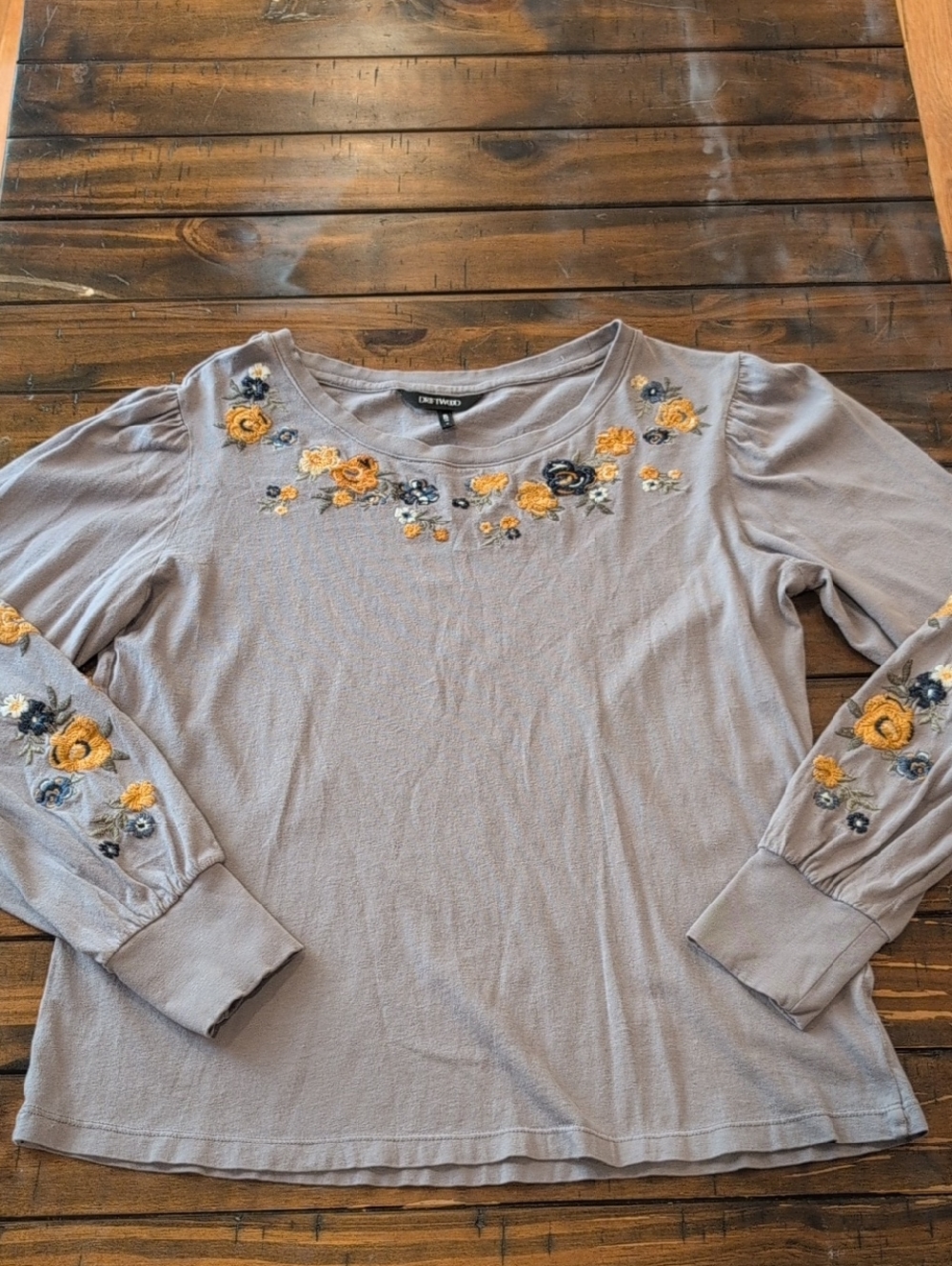Driftwood Embroidered Floral Long Sleeve Macey Clare